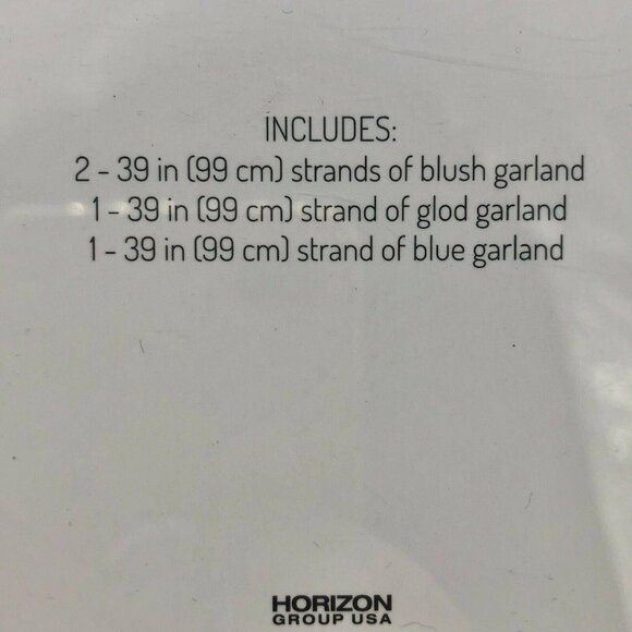 Forever Yours by Nicole Rustic Fringed Garland Blush Gold Blue - Picture 5 of 6